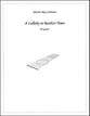 A Lullaby in Restless Times Guitar and Fretted sheet music cover
